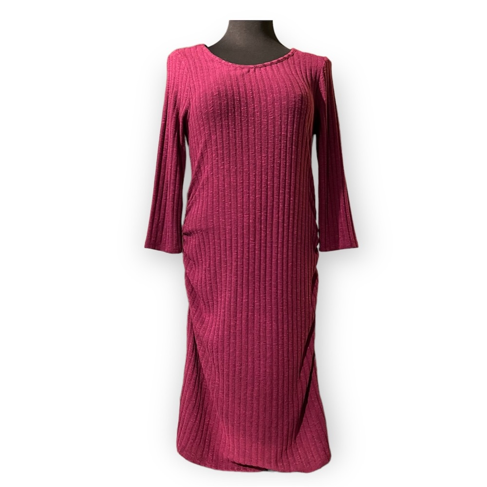 NWT Women’s Burgundy Wine Liz Lange Maternity Dress Small